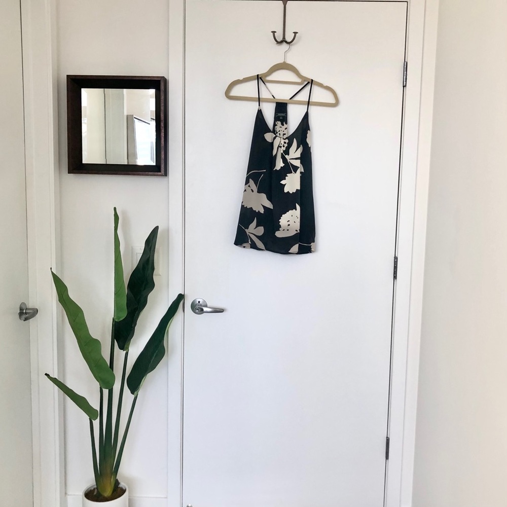 Lucky Brand silk floral print blouse